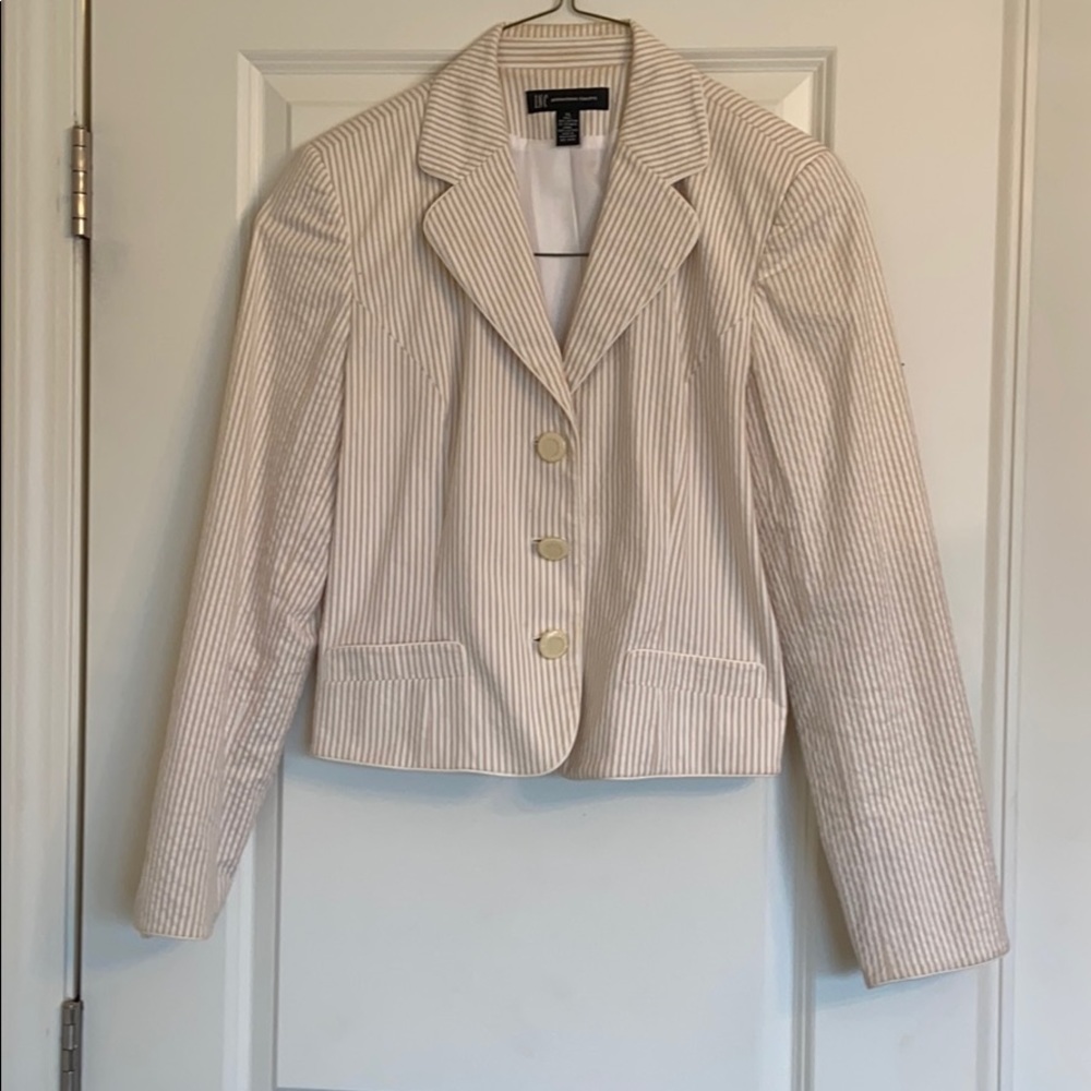 INC seersucker blazer XL